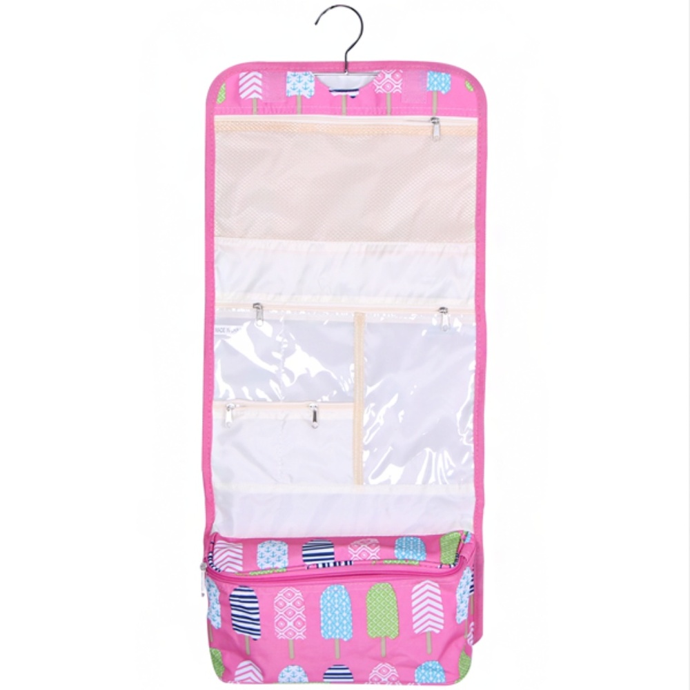 Popcycle Hanging Cosmetic Makeup Bag Toiletry Pink